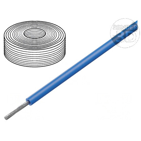 Cablu SiF 1x0,75mm² litat Cu LSZH, silicon albastru, rezistență temperatură -60° până la 180°C | Electronic-mag.ro | Componente 