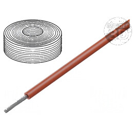 Cablu SiF 1x0,75mm2 litat Cu LSZH, silicon roșu rezistent la temperaturi între -60 și 180°C | Electronic-mag.ro | Componente Ele