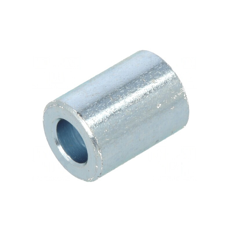 Manşon distanţier cilindric 8mm din oţel zincat, Diametru exterior 6mm | Electronic-mag.ro | Componente Electronice