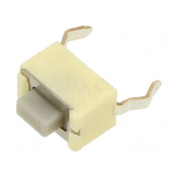 Microîntrerupător TACT SPST Poz: 2 0,05A/12VDC THT fără EVQPE - Comutator compact pentru circuite electrice | Electronic-mag.ro 