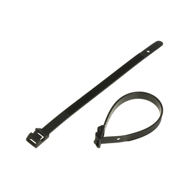 Colier de strângere dinţată exterior L: 180mm W: 9mm 360N - accesorii de fixare industrială | Electronic-mag.ro | Componente Ele