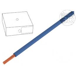 Cablu H07V-K litat cu 1,5mm2, PVC albastru închis, 450V/750V - cablu electric de calitate | Electronic-mag.ro | Componente Elect