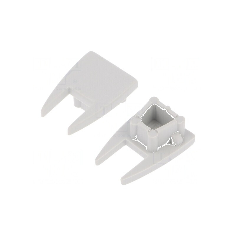 Obturator LED profil gri 2 bucăți ABS MIKRO10 | Electronic-mag.ro | Componente Electronice