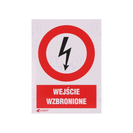 Indicator de protecție interzicere folie autoadezivă 50x10 cm | Electronic-mag.ro | Componente Electronice
