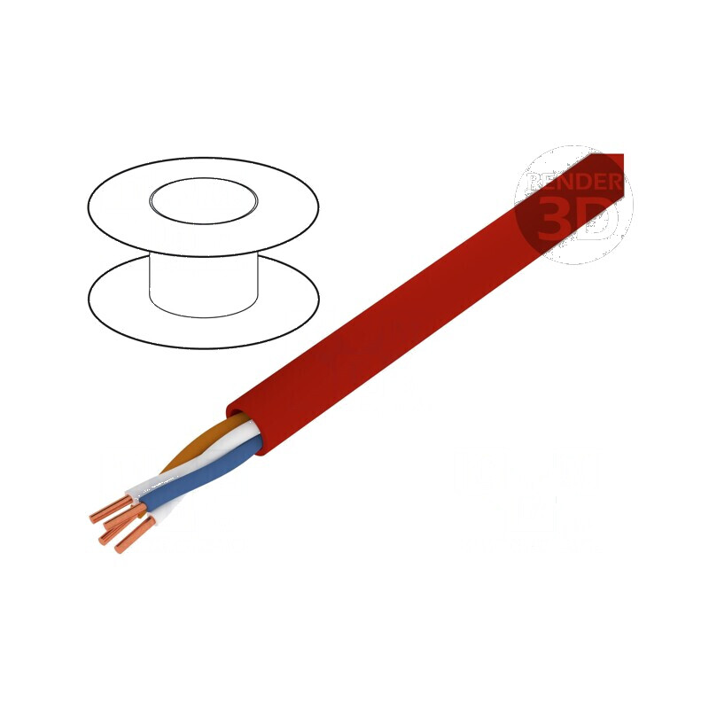 Cablu de control YnTKSY 1x2x0,8mm cu izolație PVC și fire din cupru | Electronic-mag.ro | Componente Electronice
