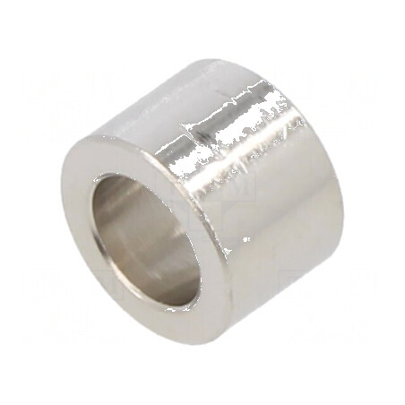 Manşon distanţier cilindric 7mm din alamă nichelată, Diametru exterior 10mm | Electronic-mag.ro | Componente Electronice