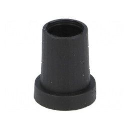 Buton rotativ conică termoplastică negru Ø6,35mm Ø14x18mm | Electronic-mag.ro | Componente Electronice