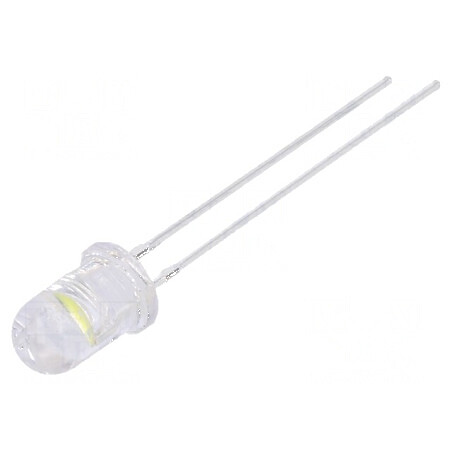 LED 5mm alb rece 18000-22000mcd 85° convex pentru iluminare decorativă | Electronic-mag.ro | Componente Electronice