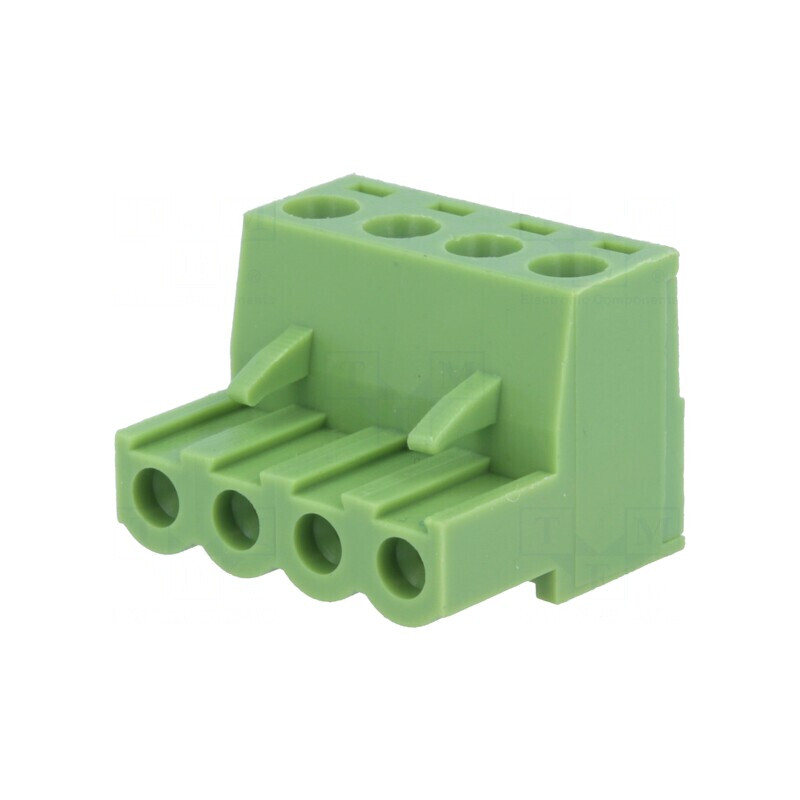 Regletă de conexiuni deconectabilă 5mm, 4 piste drept mufe | Electronic-mag.ro | Componente Electronice