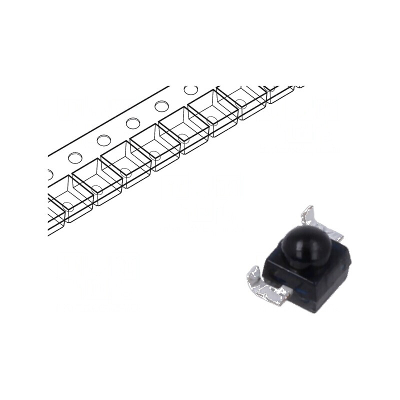Fototranzistor Gull Wing 1,8mm λp max: 860nm 20V 15° - Componentă electronică pentru detectare lumină | Electronic-mag.ro | Comp