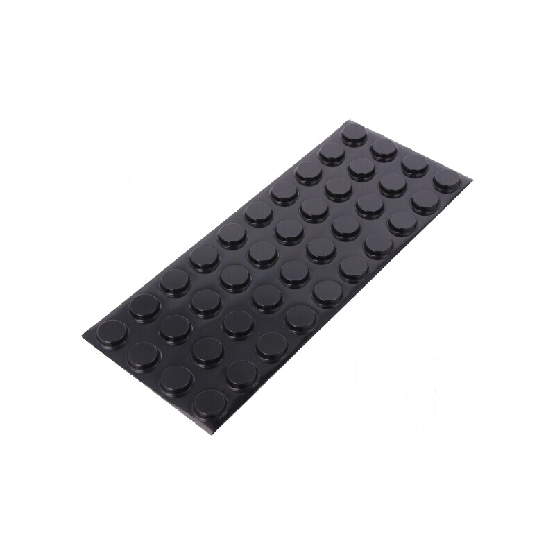 Picioruş autoadeziv din poliuretan negru H: 4,1mm, Dimensiune Ø19,1mm | Electronic-mag.ro | Componente Electronice
