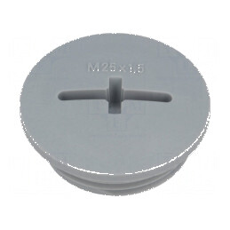Capac de protecţie M25 1,5 IP54 poliamidă gri închis 8mm - Accesoriu cabluri industriale | Electronic-mag.ro | Componente Electr