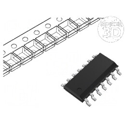Circuit integrat digital NOR, 4 intrări, 2 ieșiri, CMOS SMD SOIC14, 3÷18VDC, -55÷125°C | Electronic-mag.ro | Componente Electron
