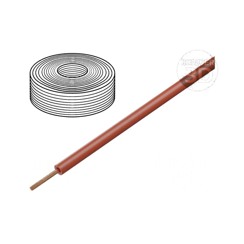 Cablu H05Z-K litat Cu 0,75mm2 LSZH roşu 300V/500V, 100m - cablu electric flexibil pentru instalatii | Electronic-mag.ro | Compon