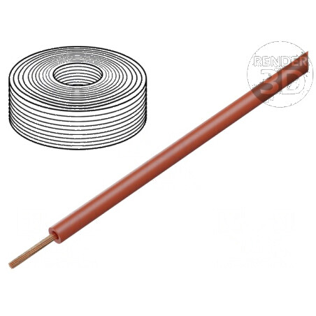 Cablu H05Z-K litat Cu 0,75mm2 LSZH roşu 300V/500V, 100m - cablu electric flexibil pentru instalatii | Electronic-mag.ro | Compon