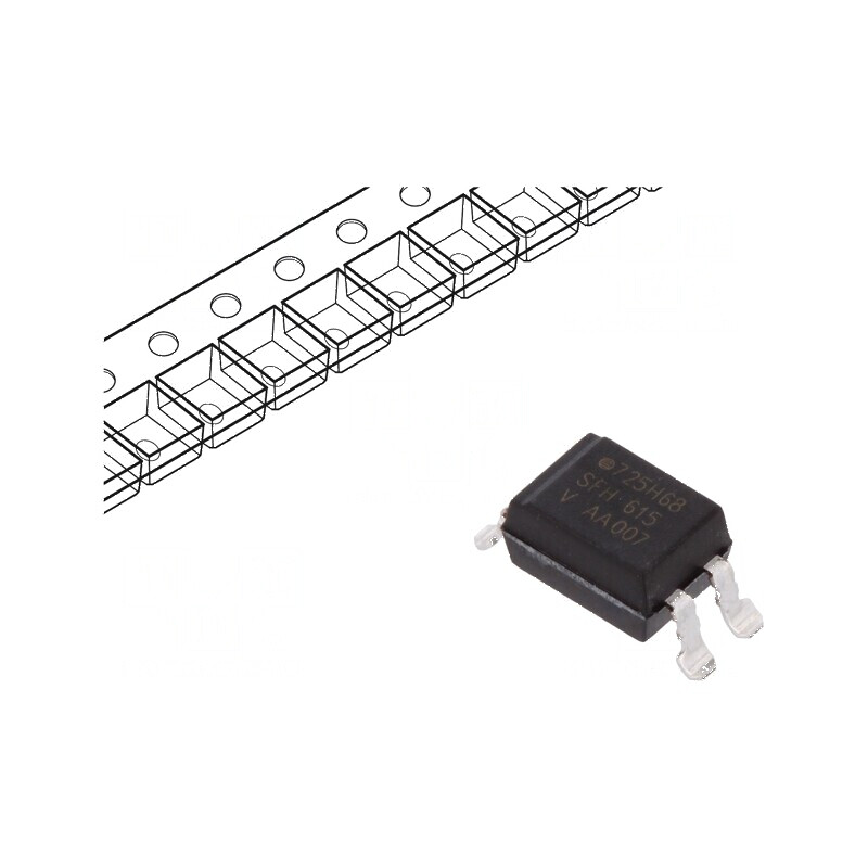 Optocuplor SMD cu 1 Canal, 5,3kV Izolație, 70V Uce, Tranzistori | Electronic-mag.ro | Componente Electronice