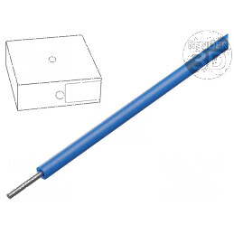 Cablu SiD 1x0,5mm2 sârmă Cu silicon albastru 100m - rezistență temperatură -60÷180°C | Electronic-mag.ro | Componente Electronic