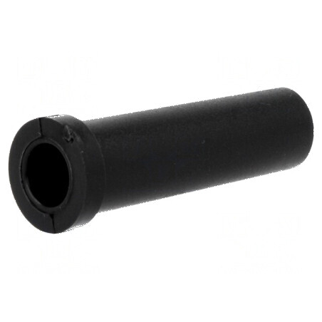 Manşon PVC negru 11,1mm x 7,9mm, lungime 38,1mm | Electronic-mag.ro | Componente Electronice