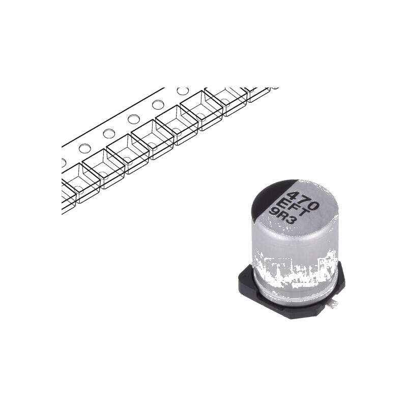 Condensator electrolitic SMD 470uF 25VDC low ESR Ø8x10,2mm | Electronic-mag.ro | Componente Electronice Condensator electrolitic SMD 470uF 25VDC low ESR Ø8x10,2mm | Electronic-mag.ro | Componente Electronice