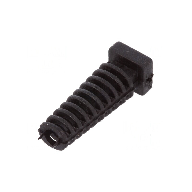Manşon elastomer negru Øorif 3,5mm pentru grosime panou max. 2,5mm | Electronic-mag.ro | Componente Electronice