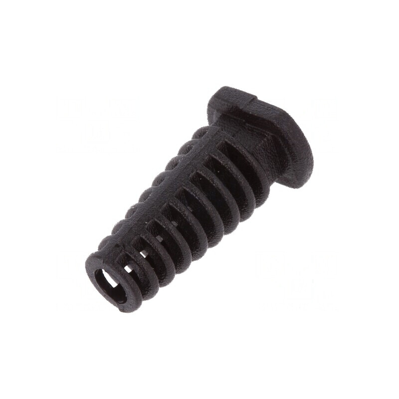 Manşon elastomer negru Øorif 4,5mm pentru gros panou max. 3,5mm | Electronic-mag.ro | Componente Electronice