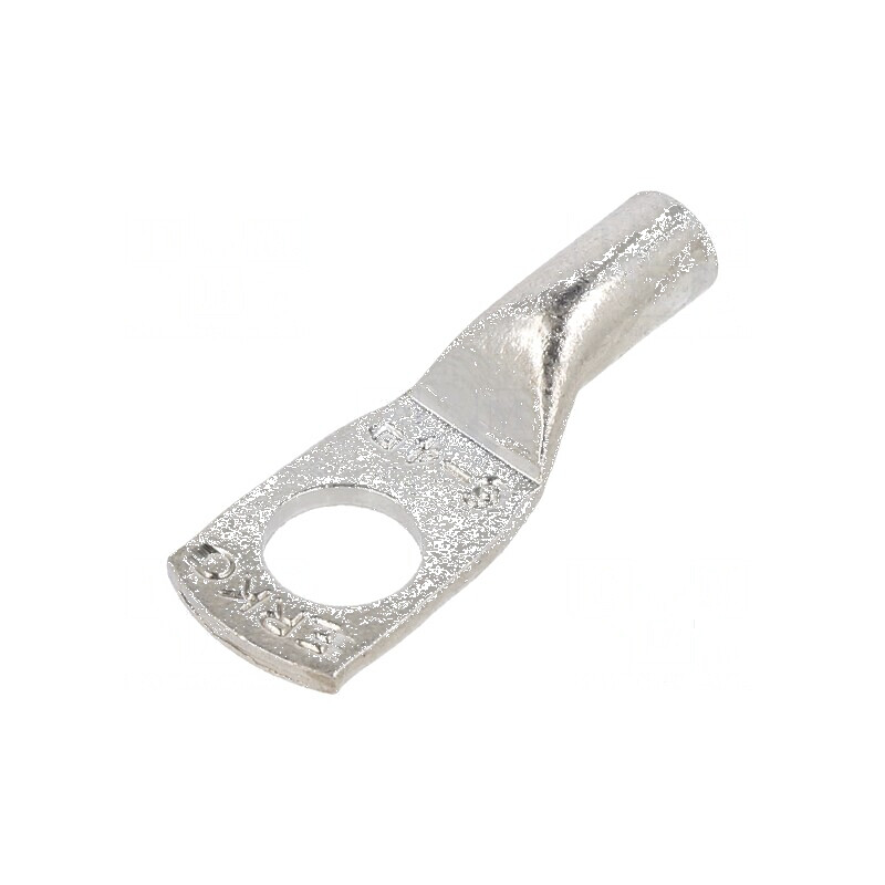 Vârf inelar tubular M6 4mm² cu cablu cositorit din cupru, crimpat | Electronic-mag.ro | Componente Electronice