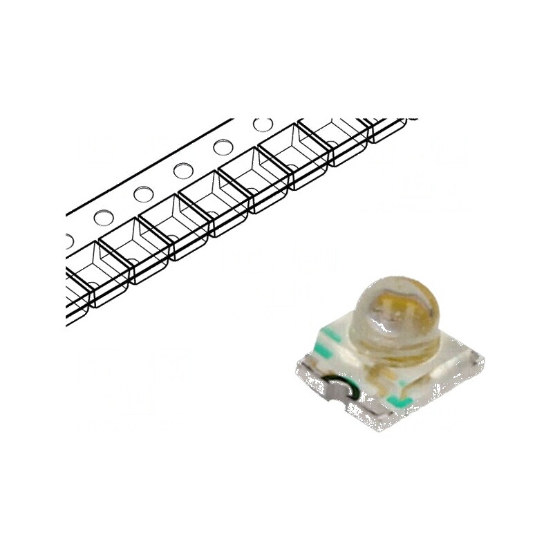 LED SMD 3224 Verde 1900-3000mcd 3,2x2,4x2,4mm 20° 20mA pentru Iluminat | Electronic-mag.ro | Componente Electronice