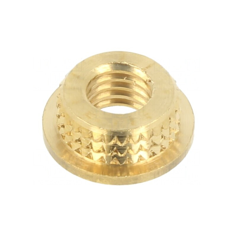 Adaos filetat din alamă M5 BN 37905, lungime 3mm, pentru plastic | Electronic-mag.ro | Componente Electronice Adaos filetat din alamă M5 BN 37905, lungime 3mm, pentru plastic | Electronic-mag.ro | Componente Electronice