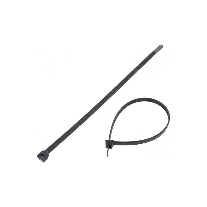Colier de strângere poliamidă 290mm x 7,6mm 534N negru | Electronic-mag.ro | Componente Electronice