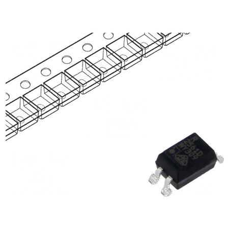 Optocuplor SMD cu 1 Canal, Ieşire Tranzistori, Izolație 5kV, Tensiune Colector-Emetitor 80V | Electronic-mag.ro | Componente Ele