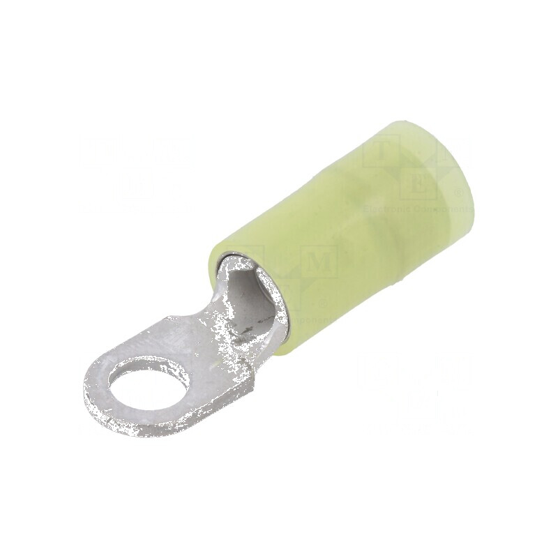 Vârf inelar M4 pentru cabluri 2,5÷6mm², izolată, cupru cositorit, temperatură -55÷105°C | Electronic-mag.ro | Componente Electro