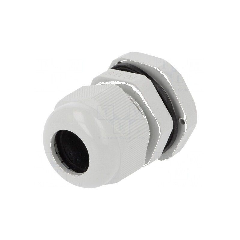 Garnitură de etanşare PG13,5 IP67 din poliamidă gri pentru protecţie la apă | Electronic-mag.ro | Componente Electronice