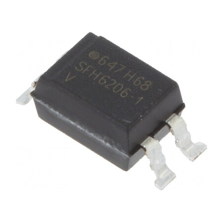 Optocuplor SMD cu 1 Canal și Ieșire pe Tranzistori, Izolație 5,3kV, Tensiune Uce 70V | Electronic-mag.ro | Componente Electronic