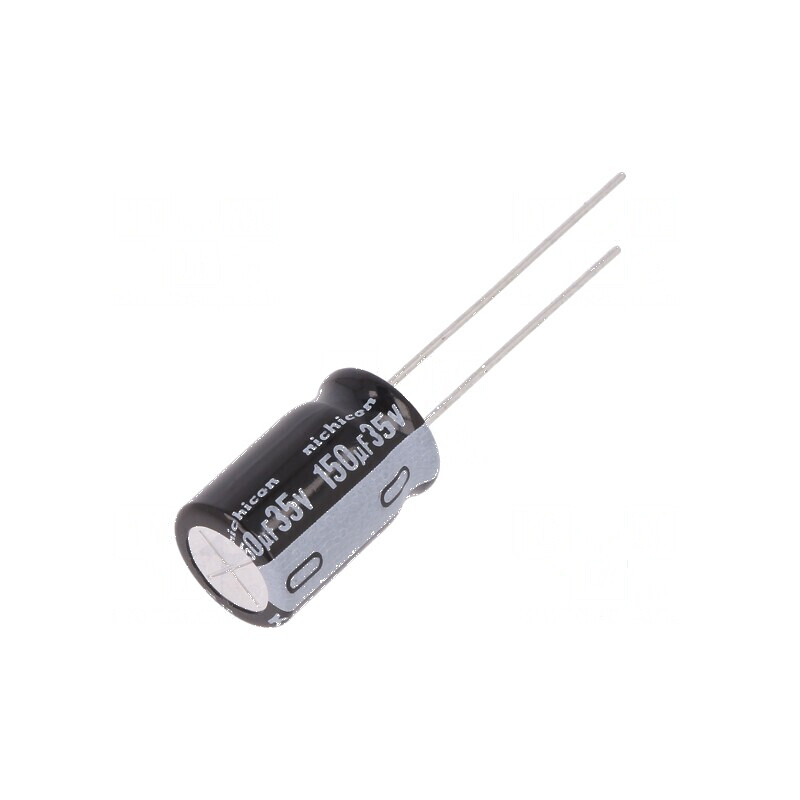 Condensator electrolitic THT 150uF 35VDC Ø10x16mm Raster 5mm pentru circuite electronice | Electronic-mag.ro | Componente Electr