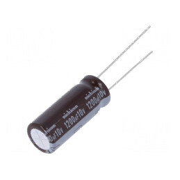Condensator electrolitic low ESR THT 1200uF 10VDC Ø10x25mm pentru aplicații electronice | Electronic-mag.ro | Componente Electro