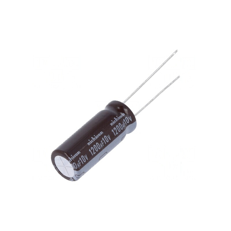 Condensator electrolitic low ESR THT 1200uF 10VDC Ø10x25mm pentru aplicații electronice | Electronic-mag.ro | Componente Electro