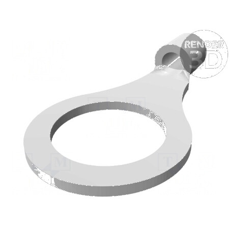 Vârf inelar M8 1,25-2mm² crimpat pe cablu neizolat cositorit pentru conexiuni electrice | Electronic-mag.ro | Componente Electro