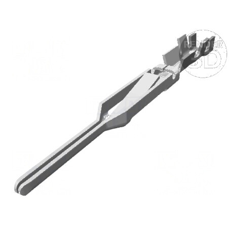 Pin tată gold flash 0,12-0,4mm² 26AWG-22AWG crimpat pe cablu - Conector electric de calitate superioară | Electronic-mag.ro | Co