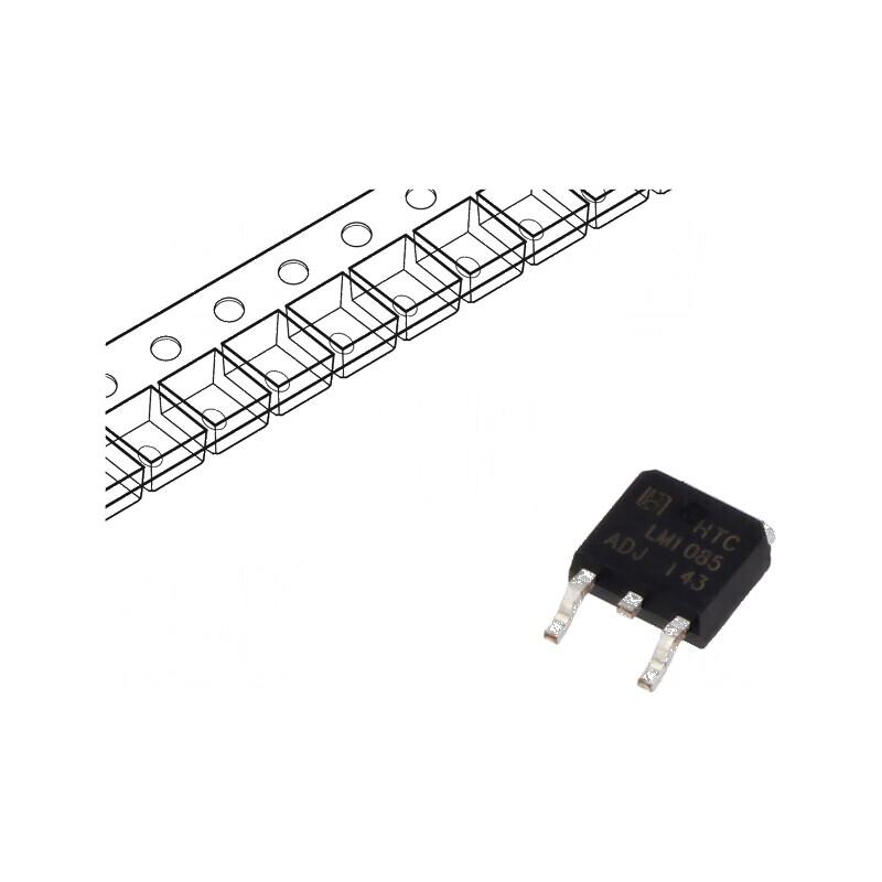 Stabilizator de tensiune LDO reglabil 3A TO252 SMD LM1085 - IC | Electronic-mag.ro | Componente Electronice Stabilizator de tensiune LDO reglabil 3A TO252 SMD LM1085 - IC | Electronic-mag.ro | Componente Electronice