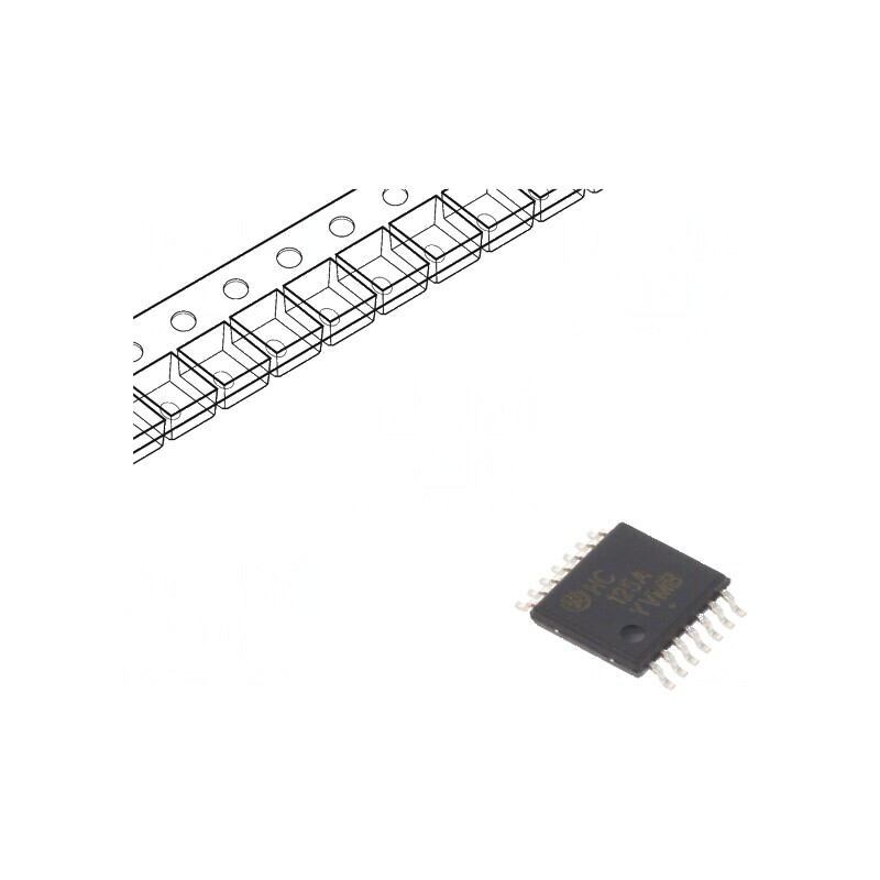 Buffer digital non-inversor CMOS 4 canale SMD TSSOP14 HC | Electronic-mag.ro | Componente Electronice