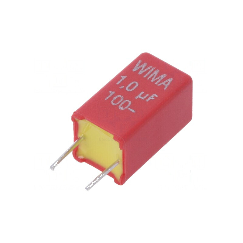 Condensator poliester 1uF 63VAC 100VDC 5mm ±10% -55÷110°C | Electronic-mag.ro | Componente Electronice