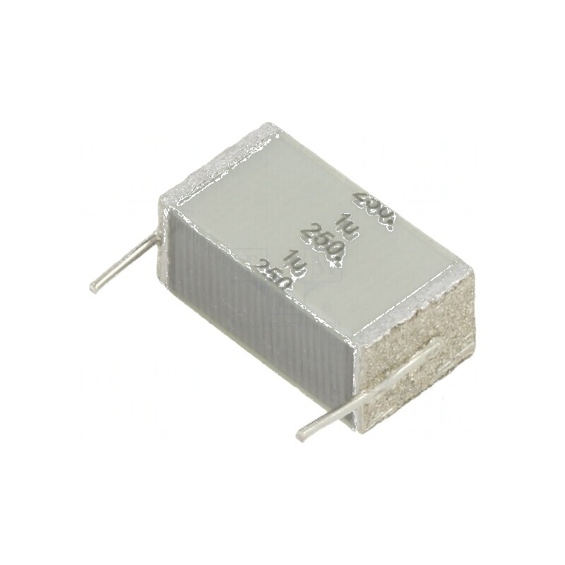 Condensator polietilenă 1uF 16,5x9,3x7mm THT ±10% 15mm - componentă electronică | Electronic-mag.ro | Componente Electronice