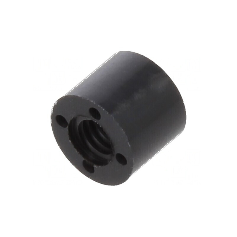 Manşon distanţier cilindric din poliamidă M2,5 - Lungime 4mm, Diametru exterior 5mm | Electronic-mag.ro | Componente Electronice