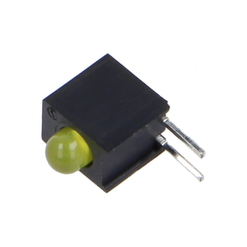 LED 3mm galben difuz, 1 diodă, 20mA, carcasă inclusă | Electronic-mag.ro | Componente Electronice