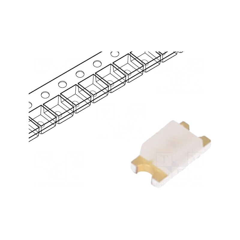 LED SMD 1206 Verde 45-145mcd 3,2x1,6x1,1mm 140° 20mA 78mW - Lumină Eficientă pentru Proiecte DIY | Electronic-mag.ro | Component