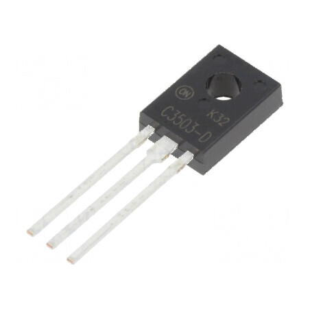 Tranzistor NPN bipolar 300V 0,1A 7W TO126ISO pentru circuite electrice | Electronic-mag.ro | Componente Electronice