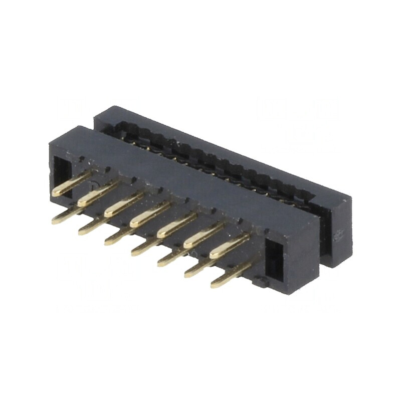 Conector IDC adaptori PIN 14 THT pentru cablu-bandă 1mm - set de 10 bucăți | Electronic-mag.ro | Componente Electronice