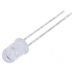 Emitator IR 5mm transparent 27mW 40° λp max: 940nm THT 100mA pentru aplicații optoelectronice | Electronic-mag.ro | Componente E