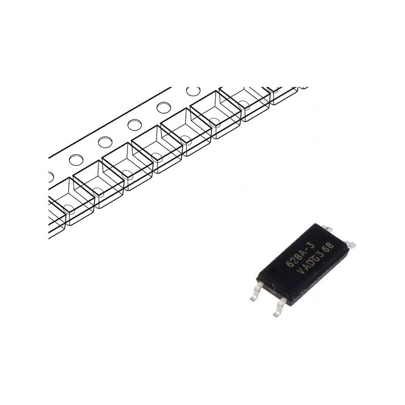 Optocuplor SMD 5kV, 80V, LSOP4 cu 1 Canal și Ieșire Tranzistori | Electronic-mag.ro | Componente Electronice