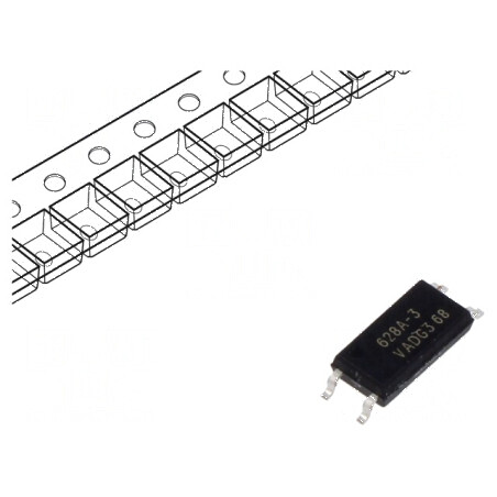 Optocuplor SMD 5kV, 80V, LSOP4 cu 1 Canal și Ieșire Tranzistori | Electronic-mag.ro | Componente Electronice